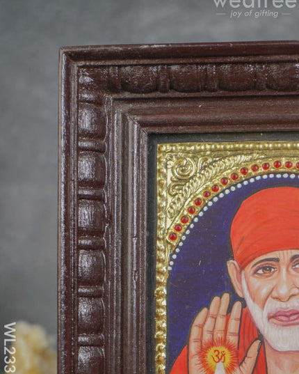 Tanjore Painting Sai Baba - 8 X 6 (Small ) Wl2336