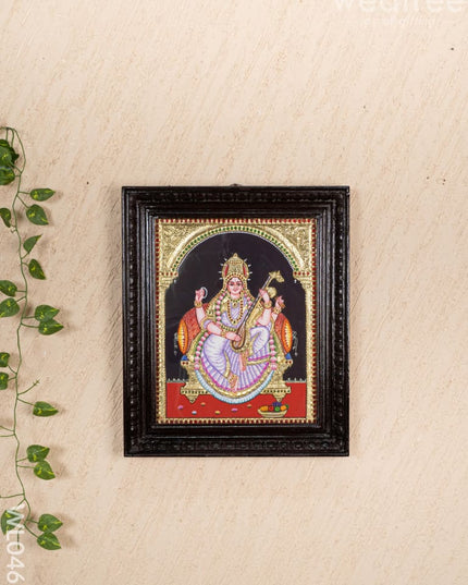Tanjore Painting - Saraswathi - Flat (Gold Foil) - 15x12 inch - WL0461 - Tanjore Painting