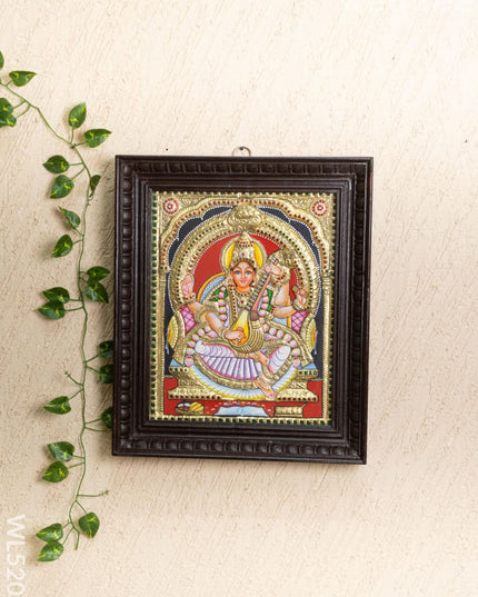 Tanjore Painting - Saraswathi - Semi Embossed - 15x12 inch - WL5202 - Tanjore Painting