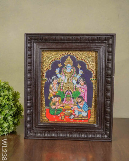 Tanjore Painting Sathya Narayanan - (10X8) Wl2384