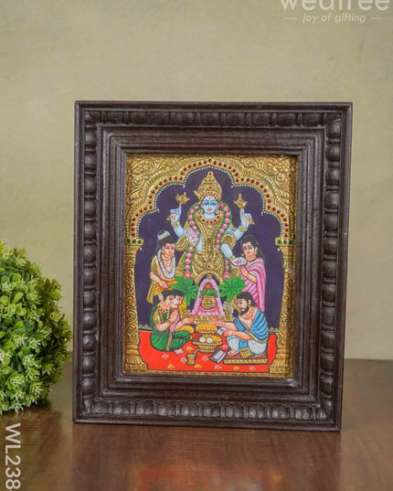 Tanjore Painting Sathya Narayanan - (10X8) Wl2384