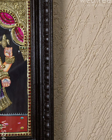 Tanjore Painting - Standing Ganesha - Flat (Gold foil) - 15x12 inch - WL5240 - Tanjore Painting
