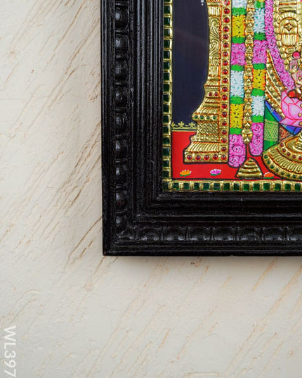 Tanjore Painting - Tirupathi Balaji - Flat (Gold Foil) - 15x12 inch - WL3970 - Tanjore Painting