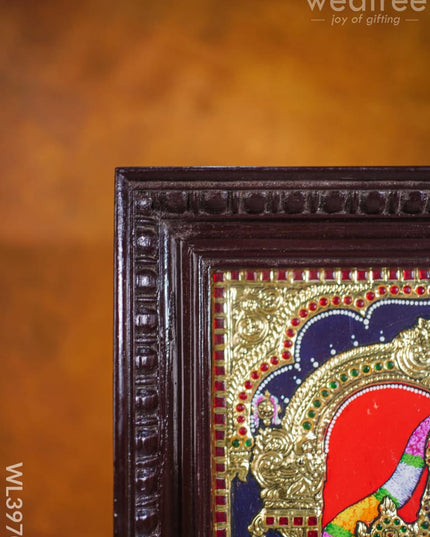 Tanjore Painting - Tirupathi Balaji - Flat (Gold Foil) - 15x12 inch - WL3970 - Tanjore Painting