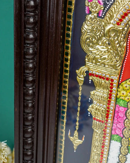 Tanjore Painting - Tirupati Balaji 24 X 18 Inch Flat [Gold Foil] Wl4521