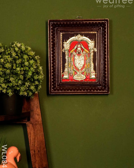 Tanjore Painting Tirupathi Balaji: 8X6 Inches - Wl0847 Painting