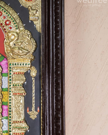Tanjore Painting - Tirupathi Balaji - Semi Embossed - 24x18 inch - WL5335 - Tanjore Painting