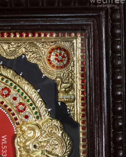 Tanjore Painting - Tirupathi Balaji - Semi Embossed - 24x18 inch - WL5335 - Tanjore Painting