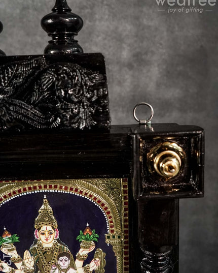 Tanjore Painting Lord Tirupathi Balaji With Ashtalakshmi:  42X32 Inches - Wl1389