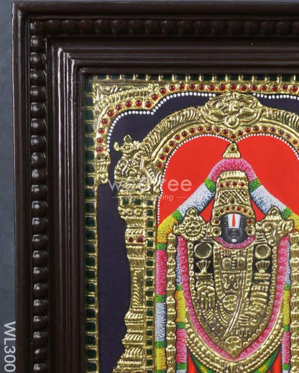 Tanjore Painting Tirupati Balaji - 12 X 10 Inch Wl3001