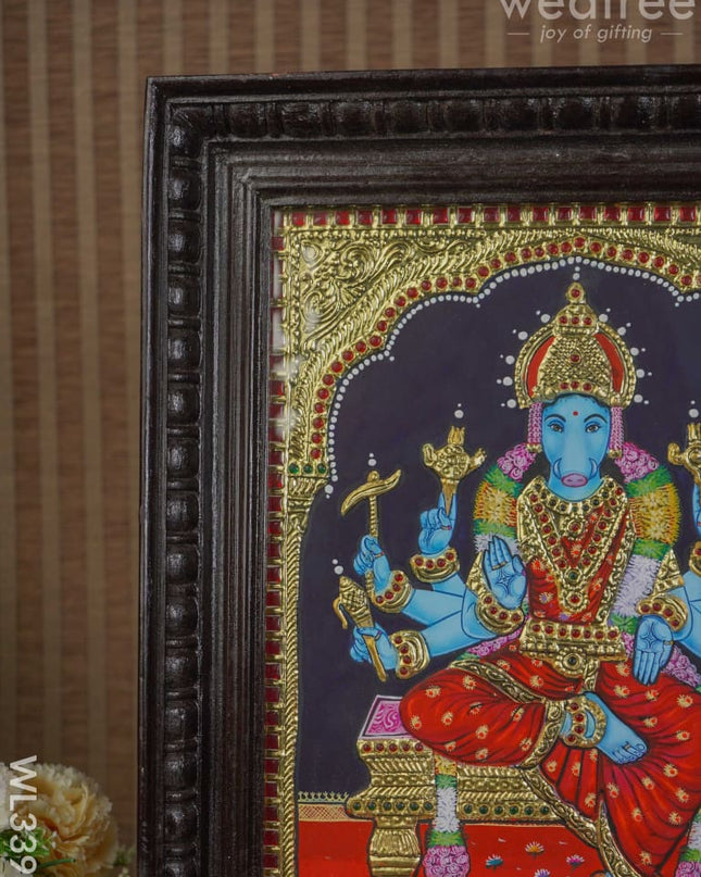 Tanjore Painiting - Varahi Amman 15 X 12 Inch Wl3393 Painting