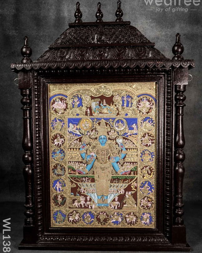 Tanjore Painting - Vishwaroopam:  26X19 Inches Wl1387