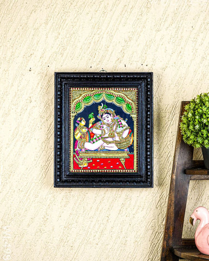 Tanjore Painting - Vithoba Krishna - Flat (Gold Foil) - 12X10 - WL4986 - Tanjore Painting