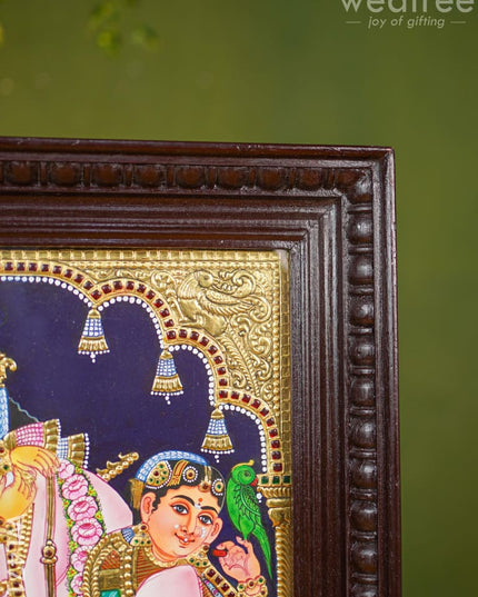 Tanjore Painting - Krishna Flat (Gold Foil) 20 X 16 Inch Wl4712