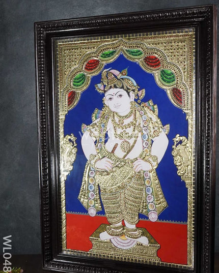 Tanjore Painting Vithoba Krishna In Standing Pose - 3 X 2 Ft Wl0488