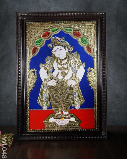 Tanjore Painting Vithoba Krishna In Standing Pose - 3 X 2 Ft Wl0488