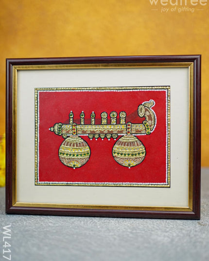 Tanjore Painting Veena - Wl4179