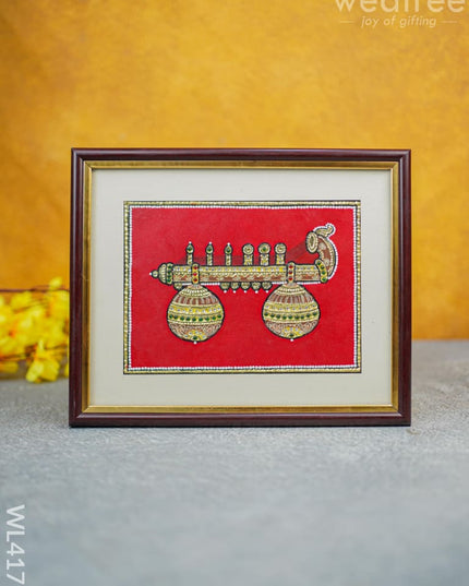 Tanjore Painting Veena - Wl4179