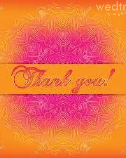 Thank You Card Square Small - Pack Of 25 Kids You Card