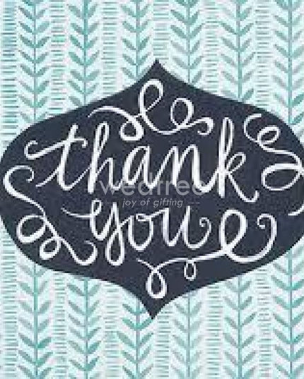 Thank You Card Square Small - Pack Of 25 Standard You Card