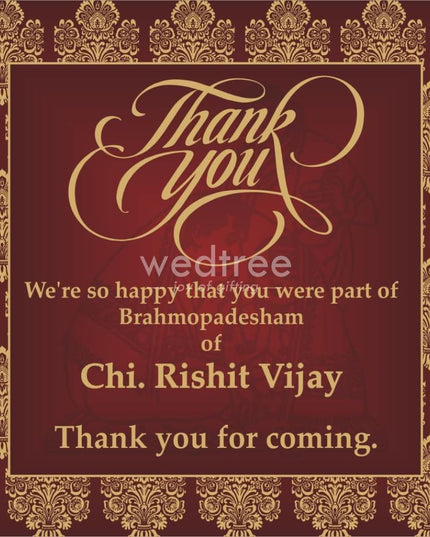 Thank You Card - Upanayanam 03