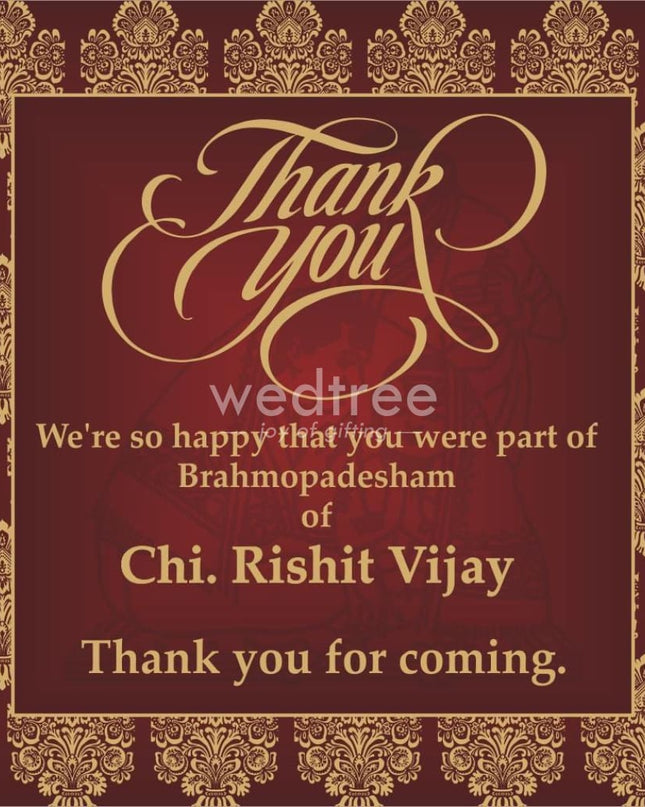 Thank You Card - Upanayanam 03