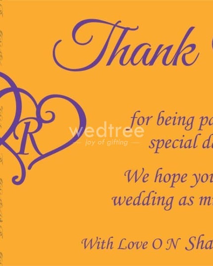 Thank You Card - Wedding