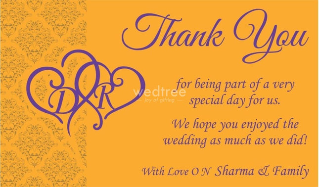 Thank You Card - Wedding