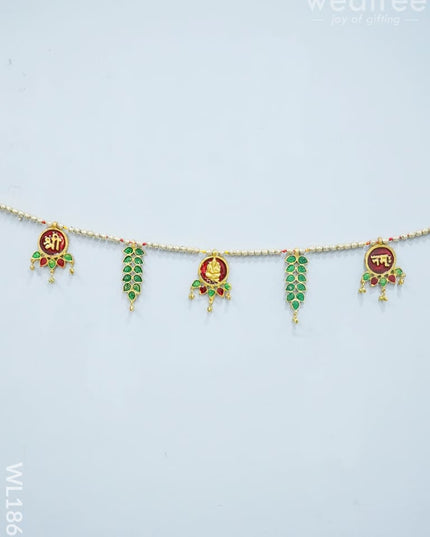 White Metal Thoran - Circle Motifs Thorans