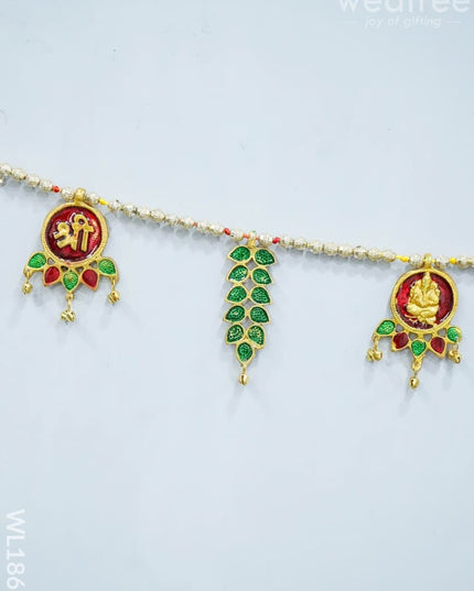 White Metal Thoran - Circle Motifs Thorans