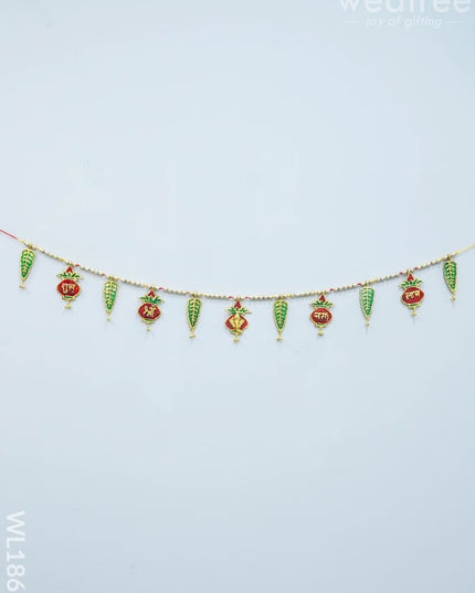 White Metal Thoran Kalash Motifs- Wl1865 Thorans