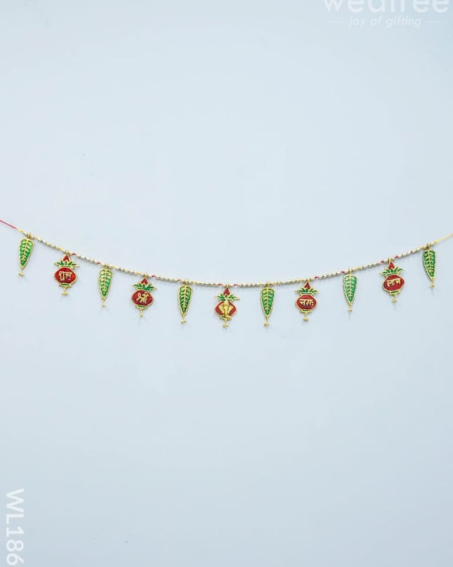 White Metal Thoran Kalash Motifs- Wl1865 Thorans