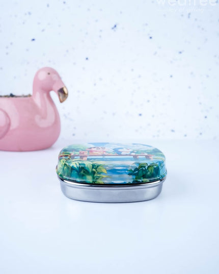 Tiffin Box with Cartoon Engraved - (4.5in X 1in) - WL1527 - Kids Return Gifts