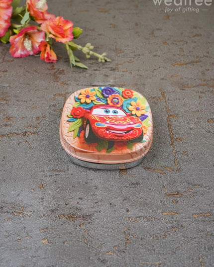 Tiffin Box With Cartoon Engraved - (4.5In X 1In) Wl1527 Kids Utility