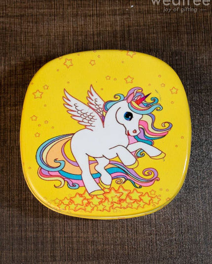 Tiffin Box With Cartoon Engraved - (4.5In X 1In) Wl1527 Kids Utility