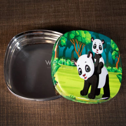 Tiffin Box With Cartoon Engraved - (4.5In X 1In) Wl1527 Kids Utility