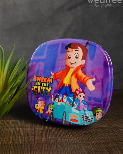 Tiffin Box With Cartoon Engraved - (4.5In X 1In) Wl1527 Kids Utility