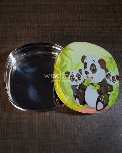 Tiffin Box With Cartoon Engraved - (5In X 1.5In) Wl1526 Kids Utility