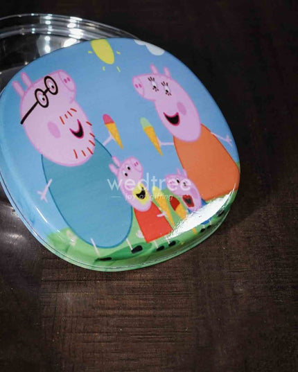 Tiffin Box With Cartoon Engraved - (5In X 1.5In) Wl1526 Kids Utility