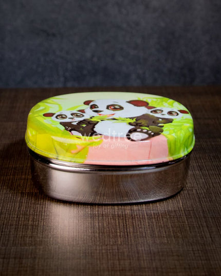 Tiffin Box With Cartoon Engraved - (5In X 1.5In) Wl1526 Kids Utility
