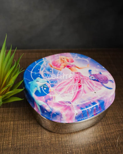 Tiffin Box With Cartoon Engraved - (5In X 1.5In) Wl1526 Kids Utility