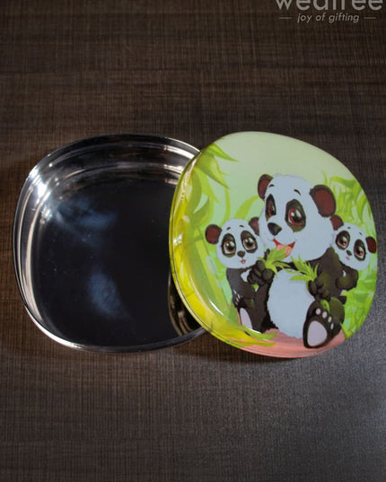 Tiffin Box With Cartoon Engraved - (5In X 1.5In) Wl1526 Kids Utility
