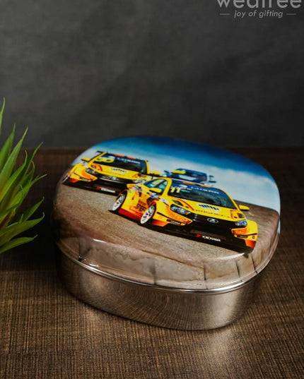 Tiffin Box With Cartoon Engraved - (6In X 2In) Wl1525 Kids Utility