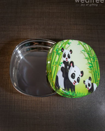 Tiffin Box With Cartoon Engraved - (6In X 2In) Wl1525 Kids Utility
