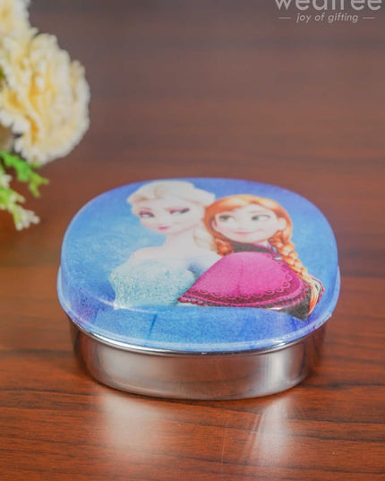 Tiffin Box With Cartoon Engraved - (6In X 2In) Wl1525 Kids Utility