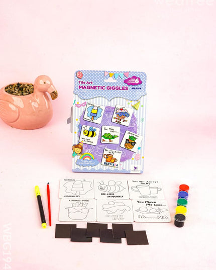 Tile Art DIY Kit - Magnetic Giggles - WBG1942 - Kids Return Gifts