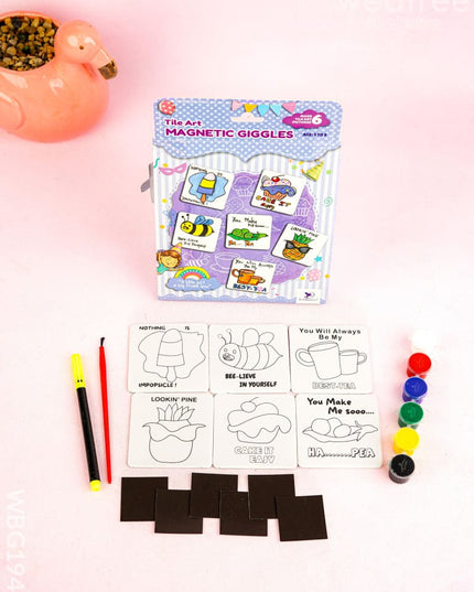 Tile Art DIY Kit - Magnetic Giggles - WBG1942 - Kids Return Gifts