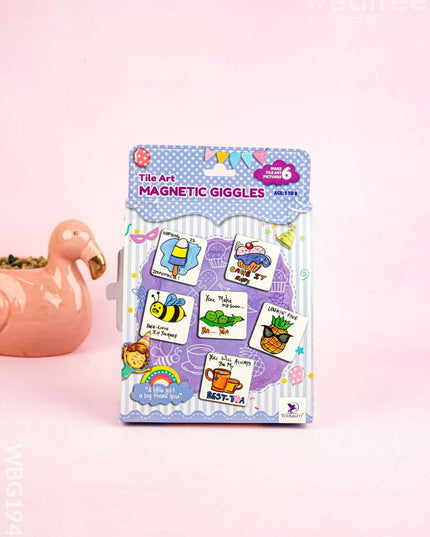 Tile Art DIY Kit - Magnetic Giggles - WBG1942 - Kids Return Gifts