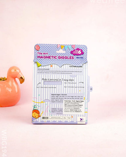 Tile Art DIY Kit - Magnetic Giggles - WBG1942 - Kids Return Gifts