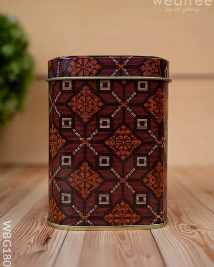 Tin Jar - Printed Design - WBG1807 - Tin Jars & Boxes RG